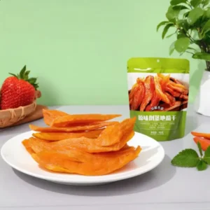 Sugar-free dried sweet potato strips made with traditional three-steam three-dry craft, healthy wholesale root snack for private label customization
