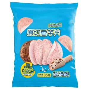 Sea salt black pepper original cut taro chips packaged snack with crispy taro slices