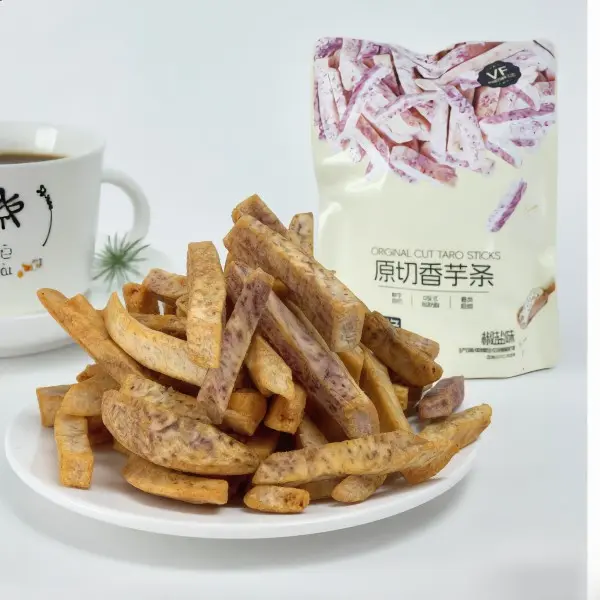 Multi flavor crispy taro sticks vacuum fried vegetable snack bulk wholesale OEM customizable flavor