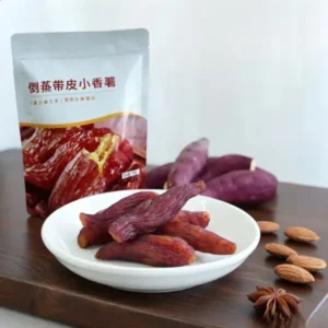 Skin-on dried sweet potato without added sugar, three-steam three-dry healthy wholesale snack supporting private label OEM